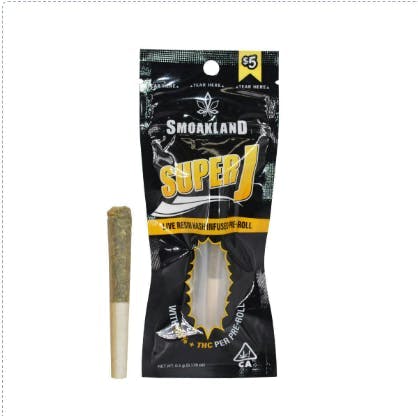Smoakland - Super J - Pineapple Express (H) Infused Pre-roll - 0.5g - 1