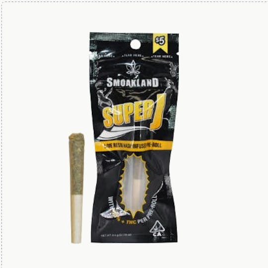 Smoakland - Super J - Pineapple Express (H) Infused Pre-roll - 0.5g - 1
