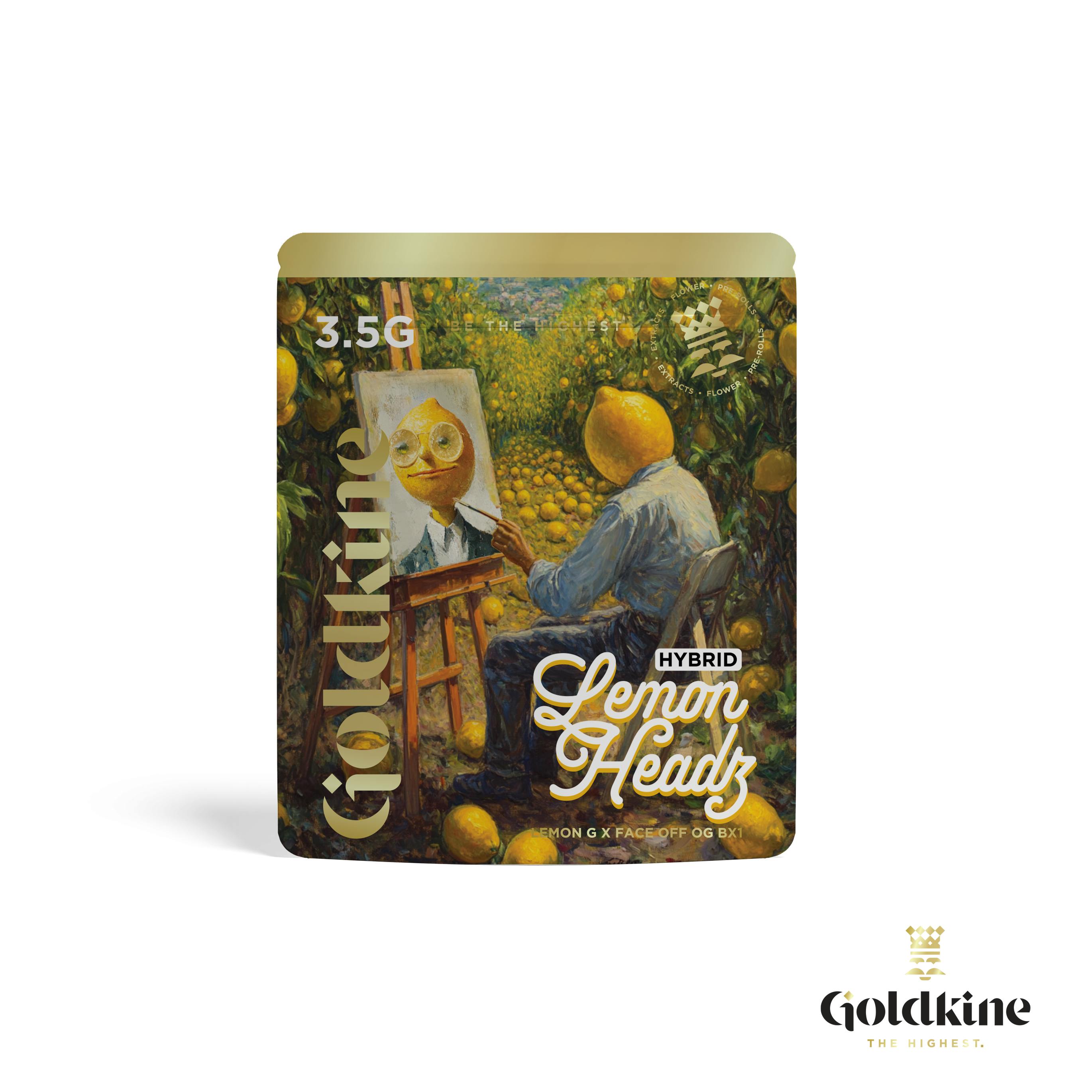 Goldkine - Goldkine Flower 3.5G (Mylar) | Lemon Headz - 1