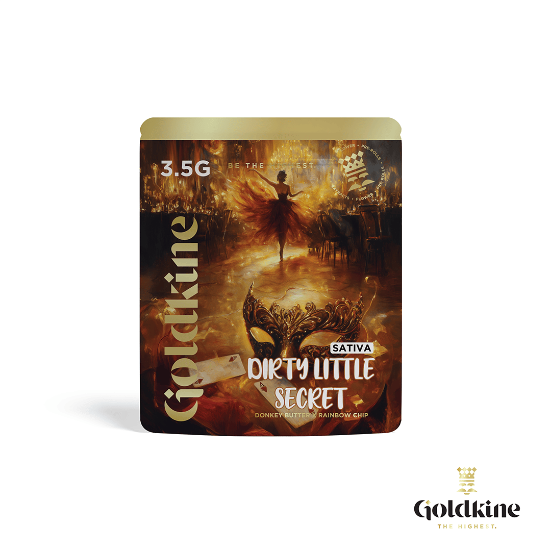 Goldkine - Goldkine Flower 3.5G (Mylar) | Dirty Little Secret - 1