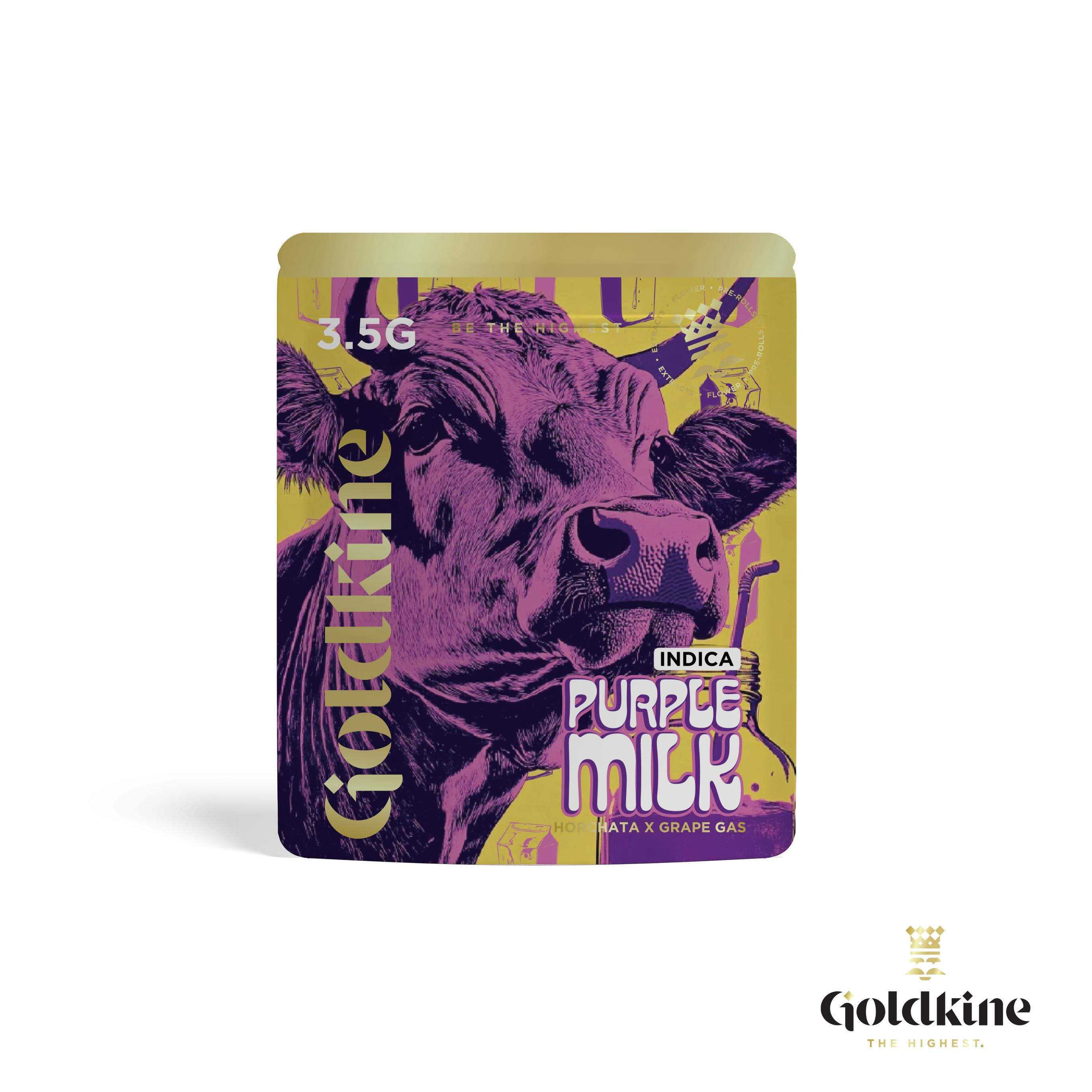 Goldkine - Goldkine Flower 3.5G (Mylar) | Purple Milk - 1