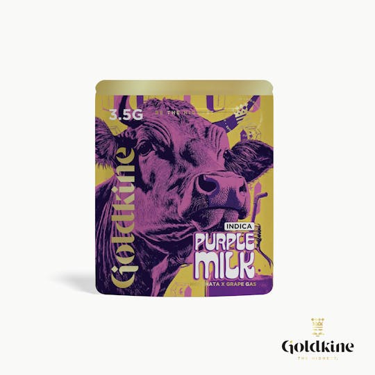 Goldkine - Goldkine Flower 3.5G (Mylar) | Purple Milk - 1
