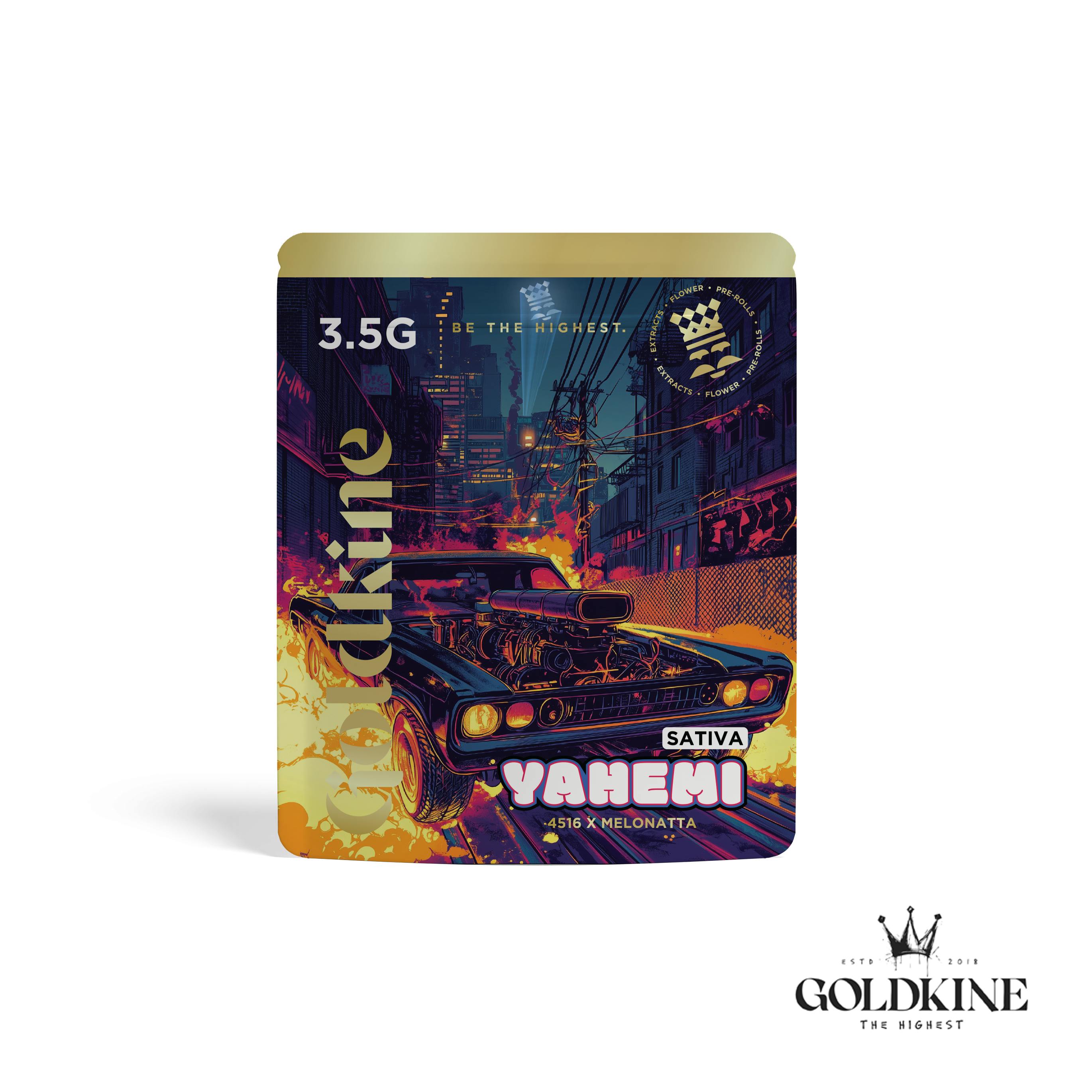 Goldkine - Goldkine Flower 3.5G (Mylar) | Yahemi - 1