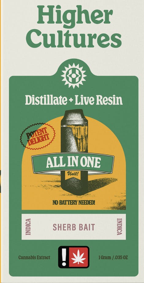 Higher Cultures - Higher Cultures | Sherb Bait | Cartridge | 1G - 1