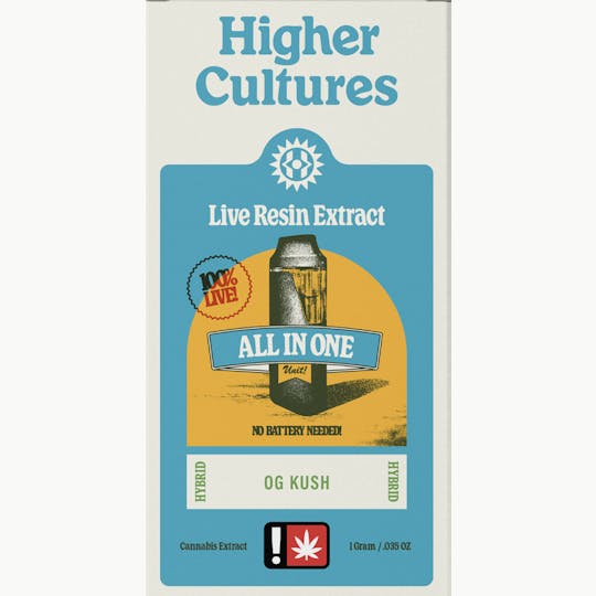 Higher Cultures - Higher Cultures | OG Kush | Cartridge | 1G - 1