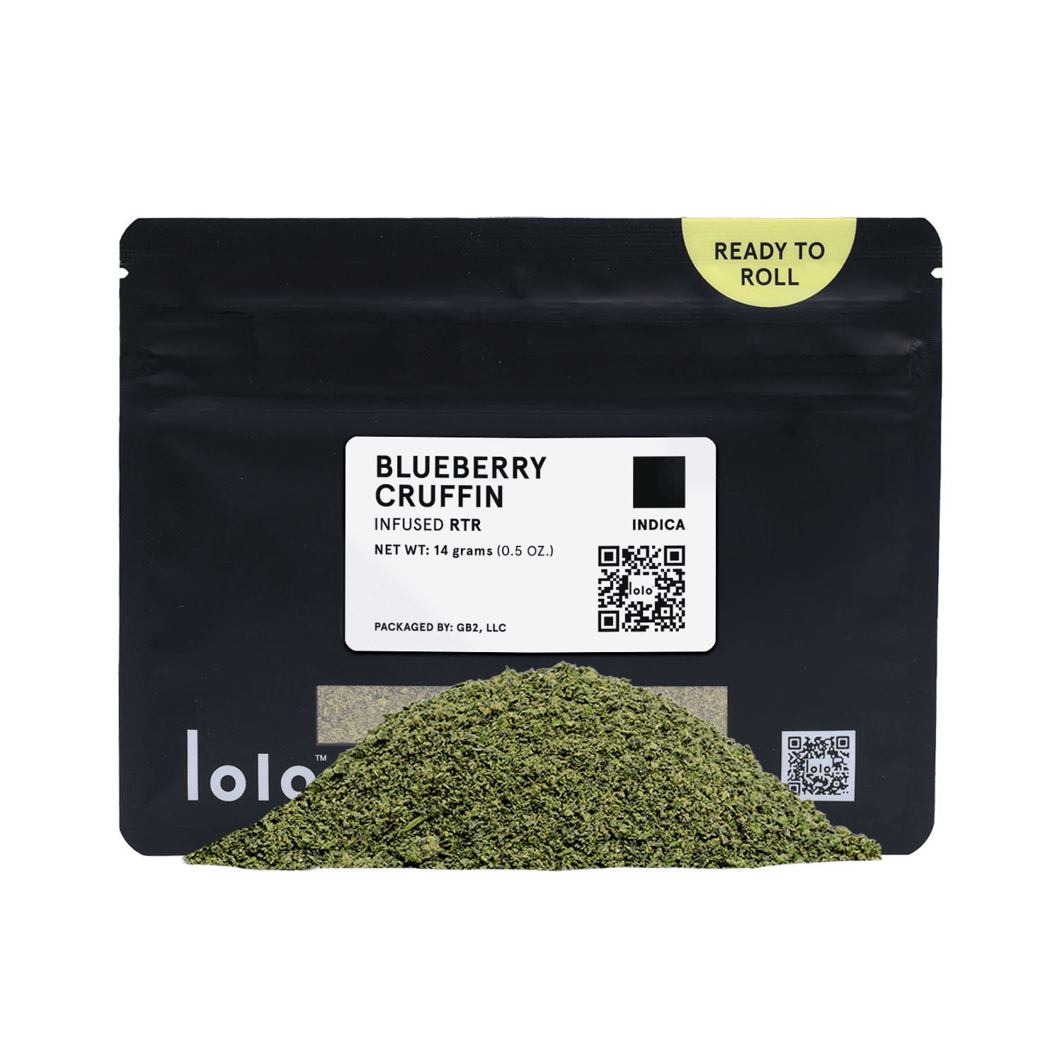 lolo - lolo | Blueberry Cruffin | Indoor Kief Infused Ready To Roll | 14g - 1