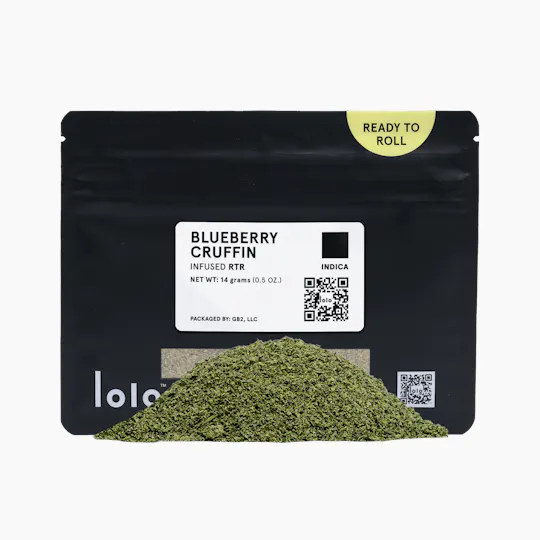 lolo - lolo | Blueberry Cruffin | Indoor Kief Infused Ready To Roll | 14g - 1