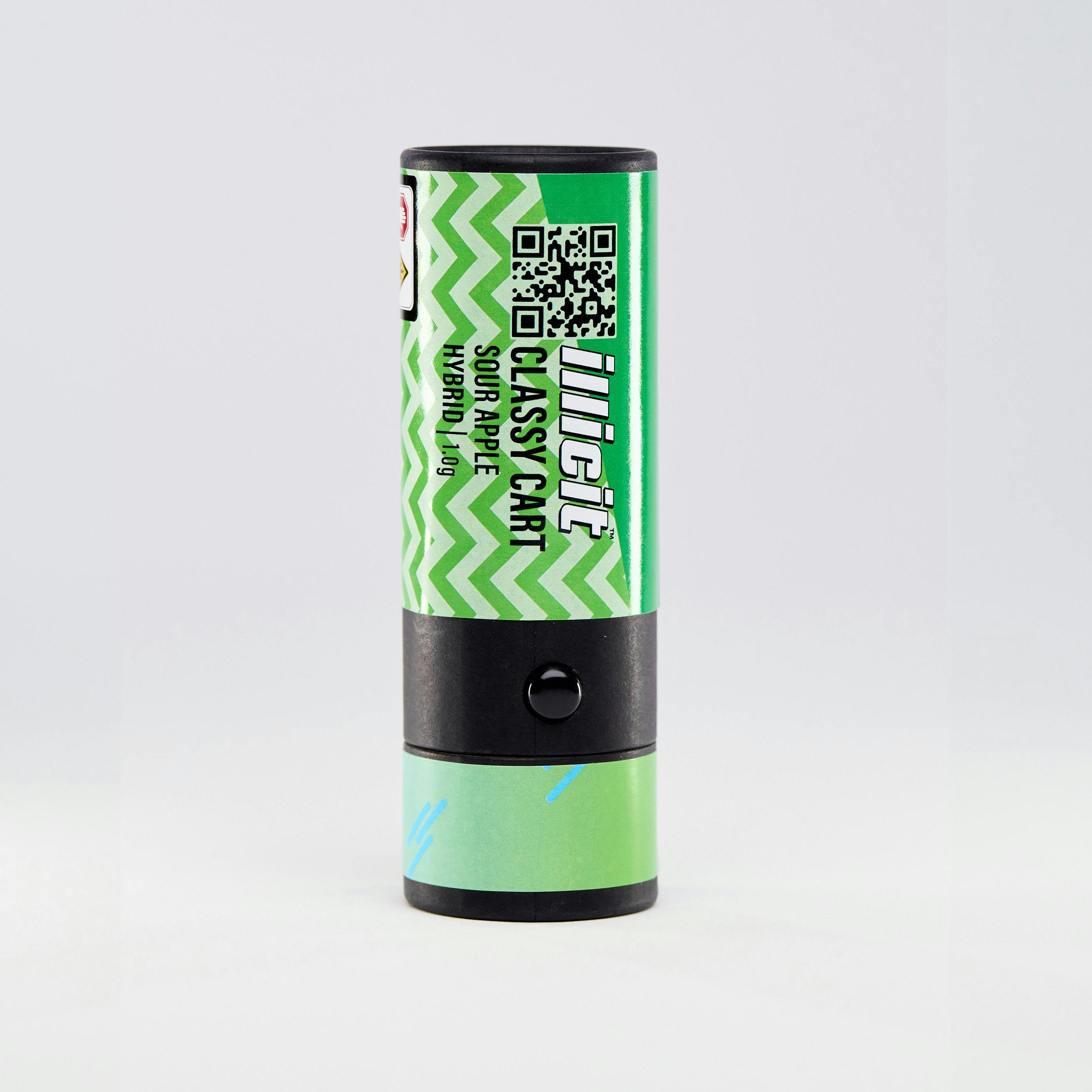 ILLICIT - Sour Apple 1g Disposable Classy Cart - 1