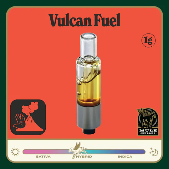 Mule Extracts - Mule Extracts | Vulcan Fuel | Live Resin Glass Cartridge | 1g - 1