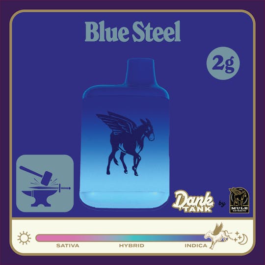 Mule Extracts - 2g Dank Tank Pure Live Resin - Blue Steel 79.7% (Indica) 8.5% Terps - 1