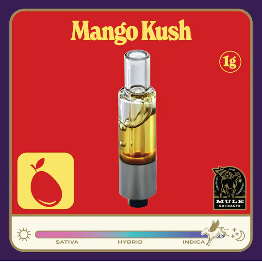 Mule Extracts - Mule Extracts | Mango Kush | Live Resin Glass Cartridge | 1g - 1