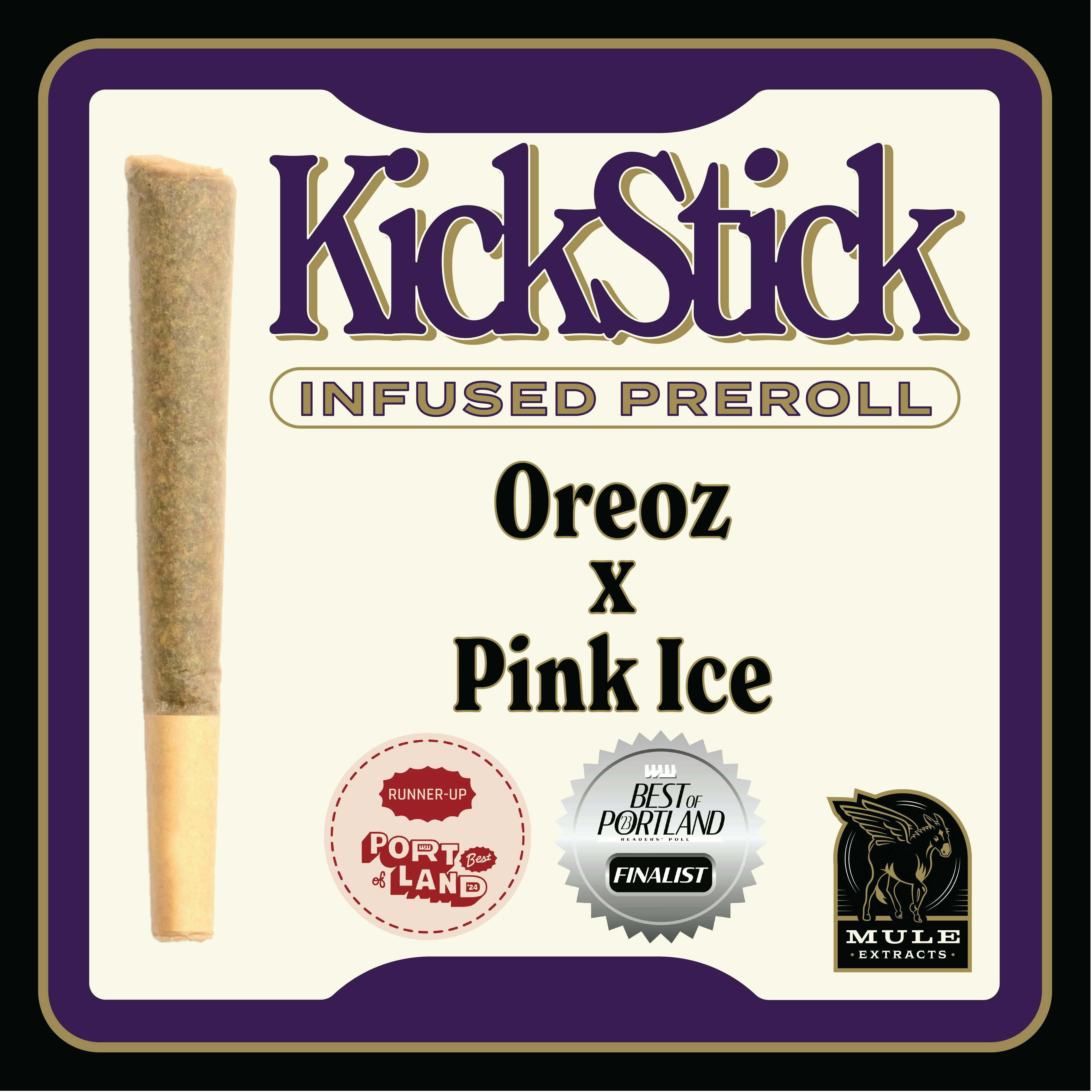 Mule Extracts - Mule Extracts | Oreoz x Pink Ice | Infused Joint | 1g - 1