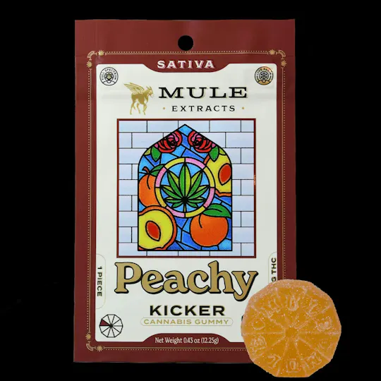 Mule Extracts - Peachy LR Kicker Gummy | 100mg | Single - 1