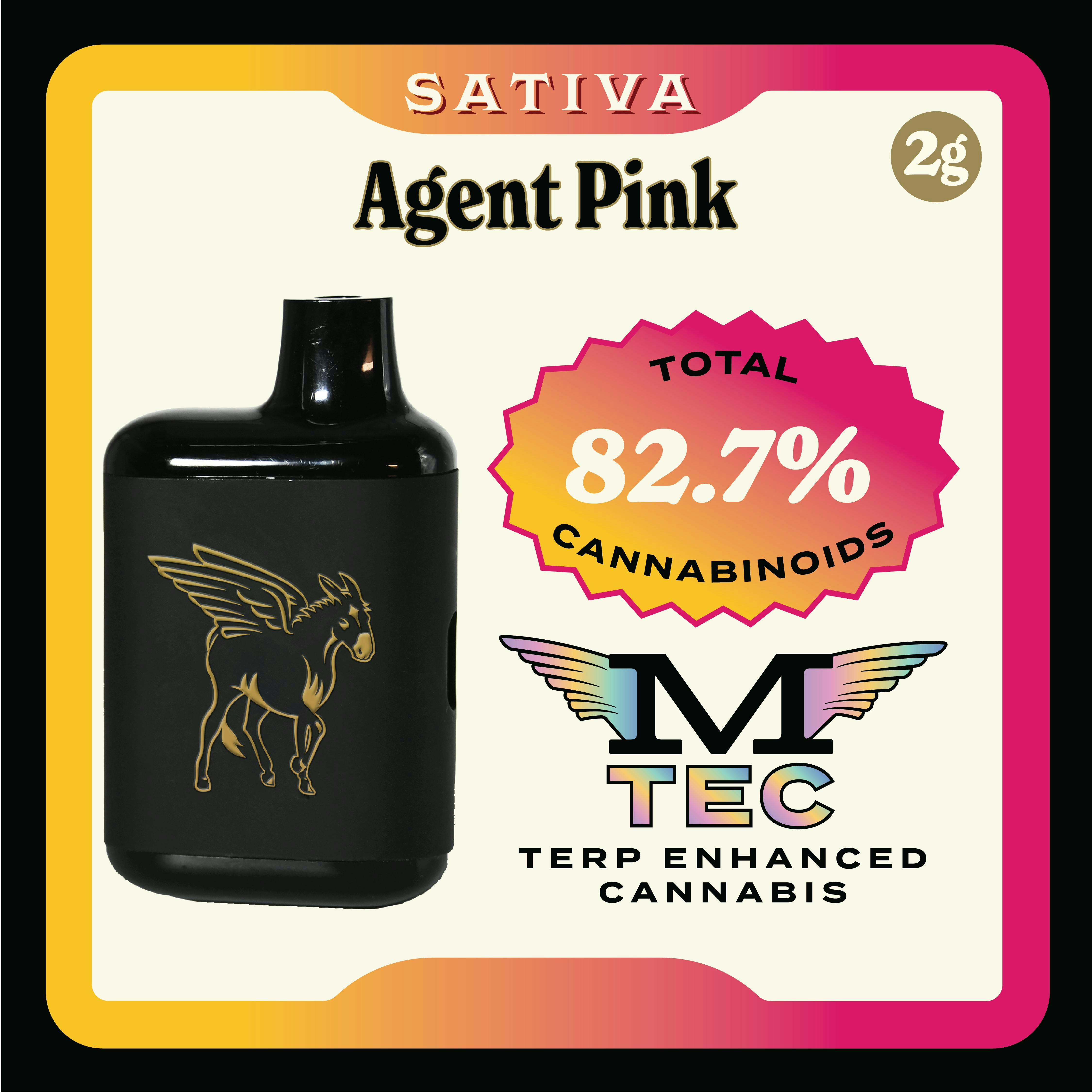 Mule Extracts - Mule Extracts | Agent Pink | Dank Tank Disposable | 2g - 1