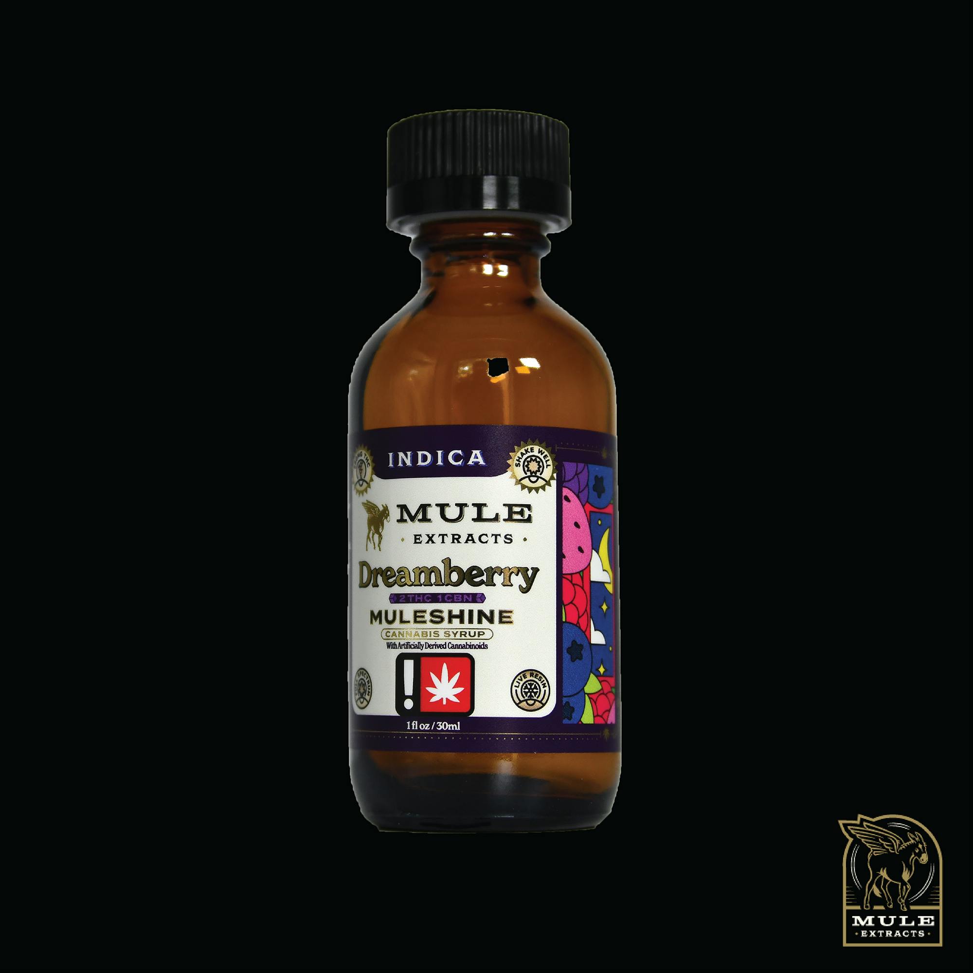 Mule Extracts - 500mg Dreamberry 2:1 THC:CBN Muleshine (Indica) - 1