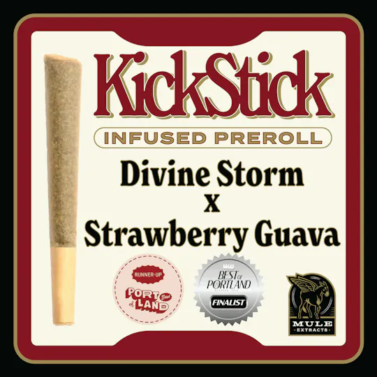 Mule Extracts - Divine Storm x Strawberry Guava | Infused Joint | 1g - 1