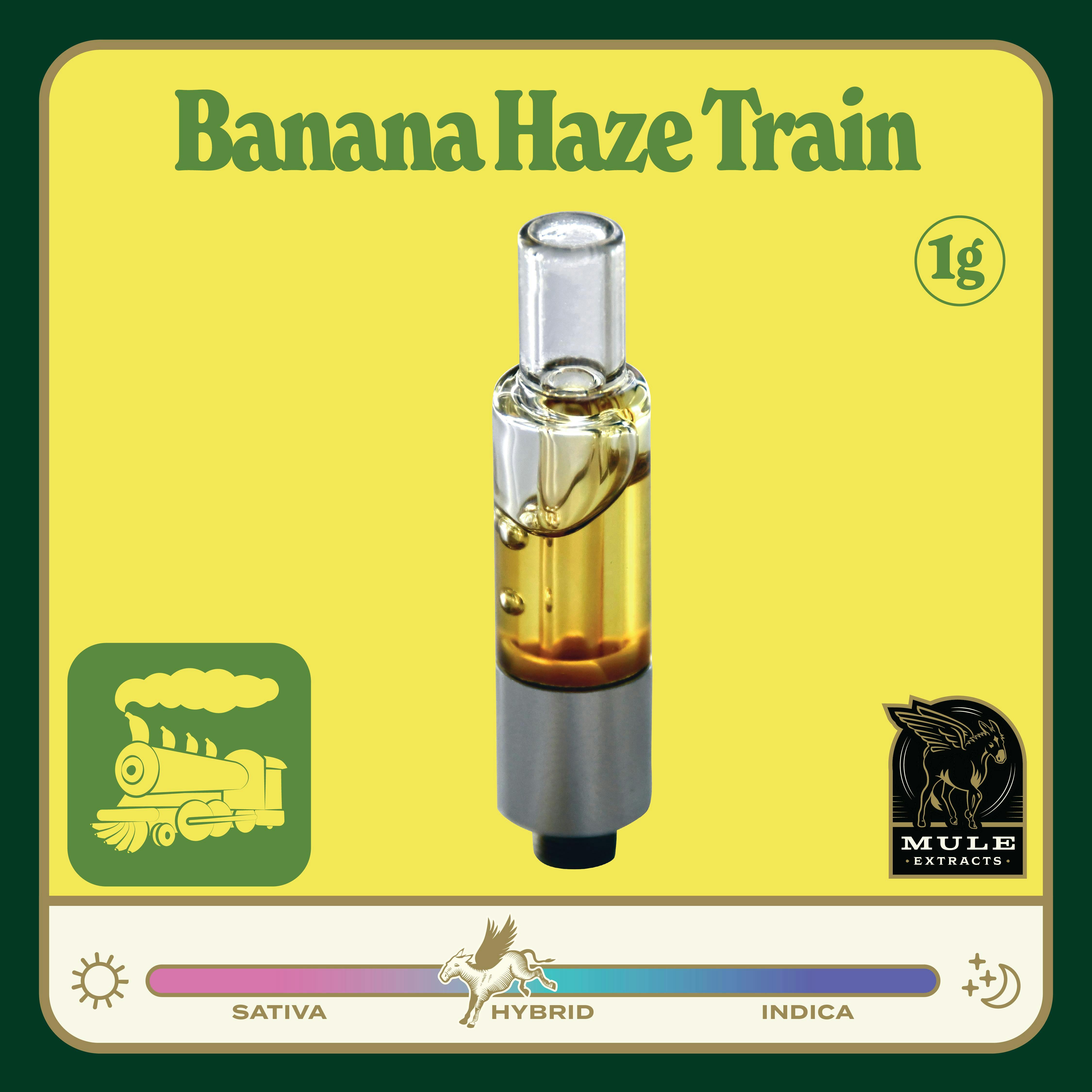 Mule Extracts - Mule Extracts | Banana Haze Train | Live Resin Cartridge | 1g - 1