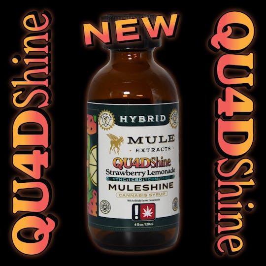Mule Extracts - 1000mg Quadshine Strawberry Lemonade 1:1:1:1 (Hybrid) - 1