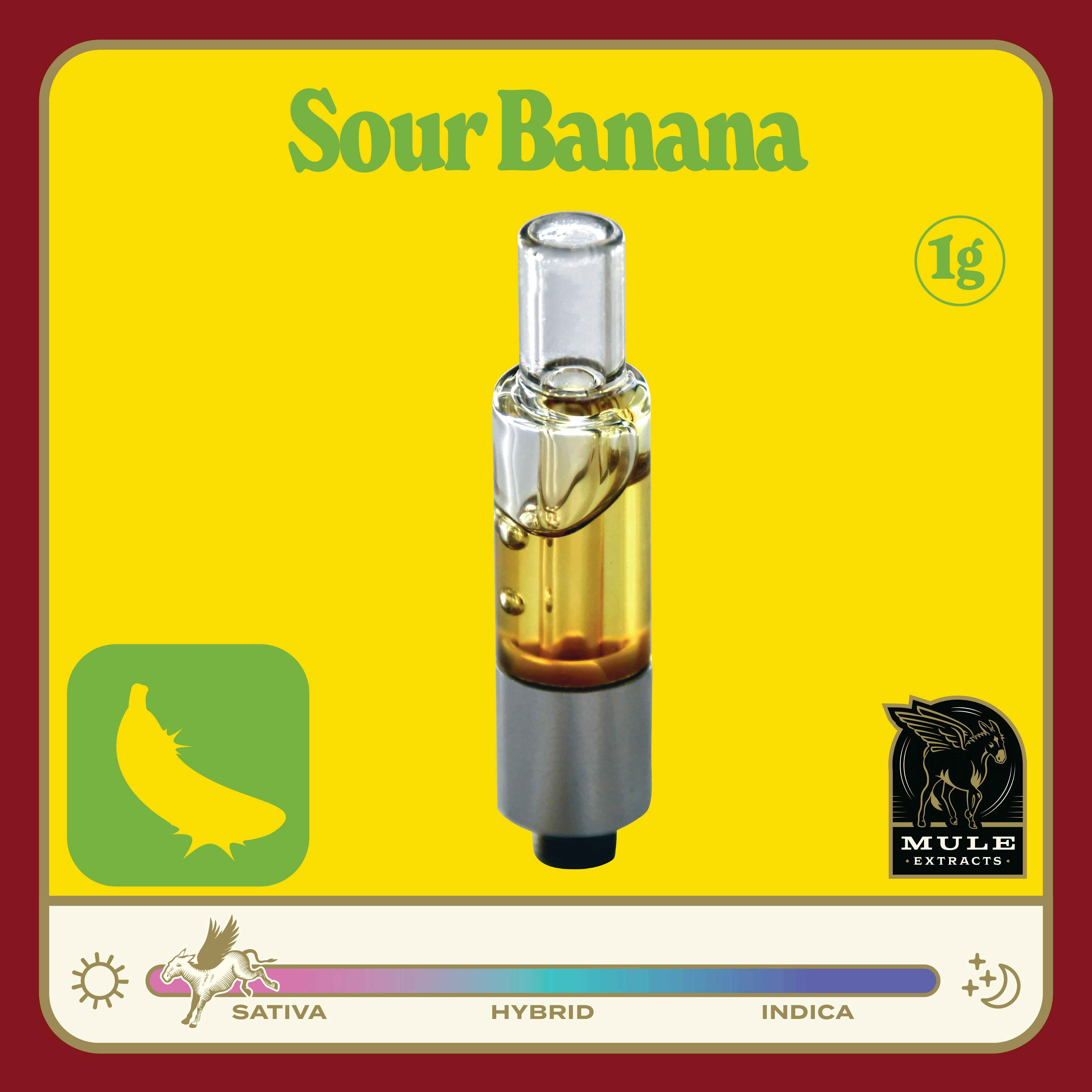 Mule Extracts - Mule Extracts | Sour Banana | Live Resin Cartridge | 1g - 1