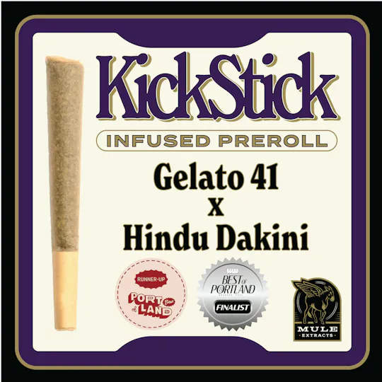 Mule Extracts - Gelato 41 x Hindu Dakini | Infused Joint | 1g - 1