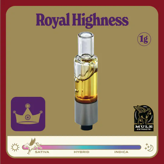 Mule Extracts - Mule Extracts | Royal Highness | Live Resin Glass Cartridge | 1g - 1