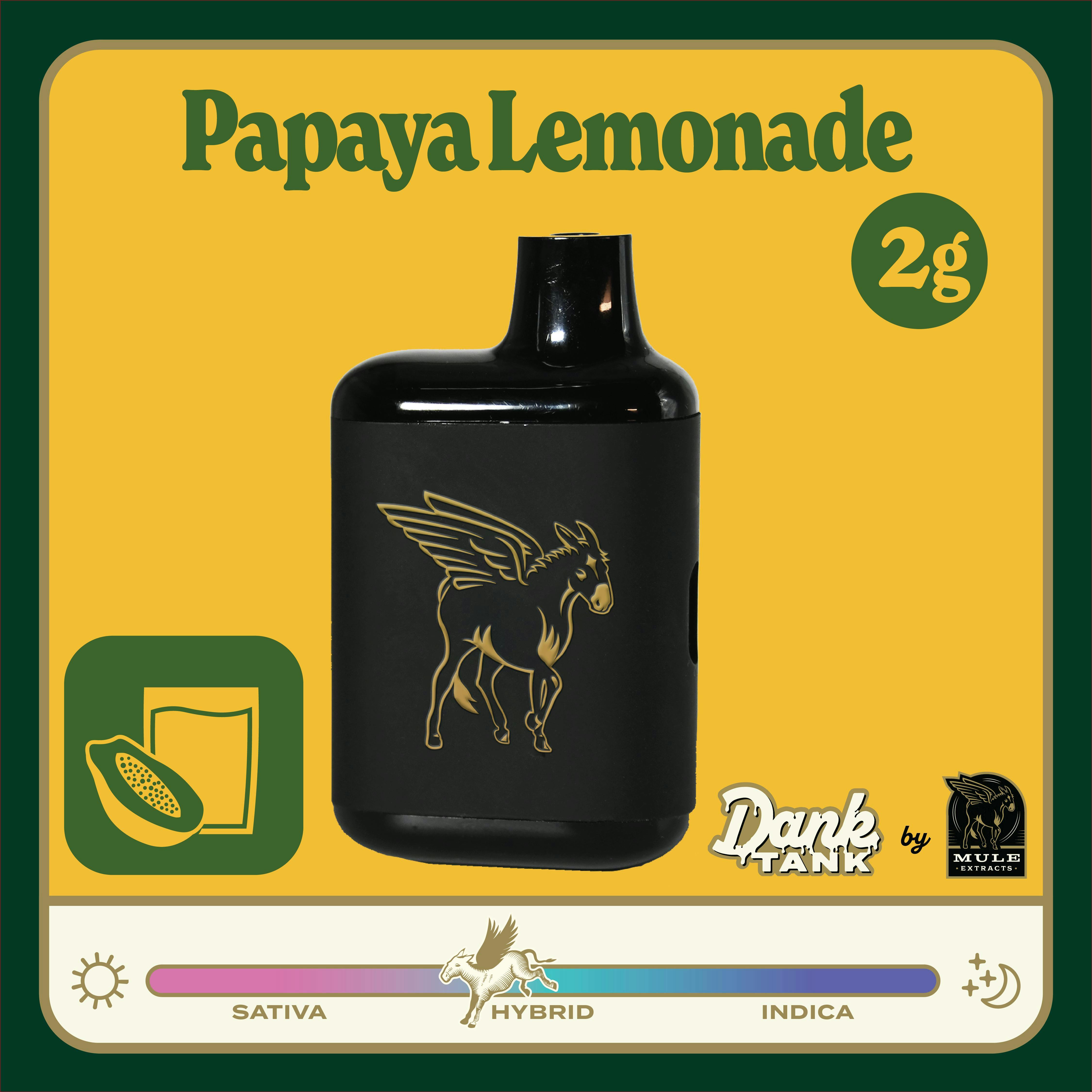 Mule Extracts - Mule Extracts | Papaya Lemonade | Dank Tank LR Disposable | 2g - 1