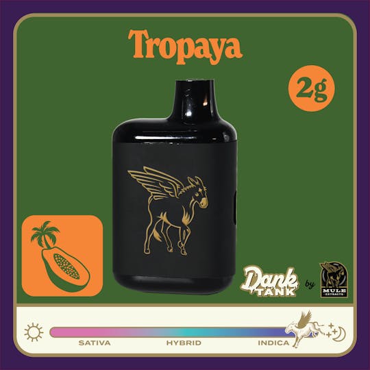 Mule Extracts - 2g Dank Tank Pure Live Resin - Tropaya 76.5% (Indica) 8.2% Terps - 1