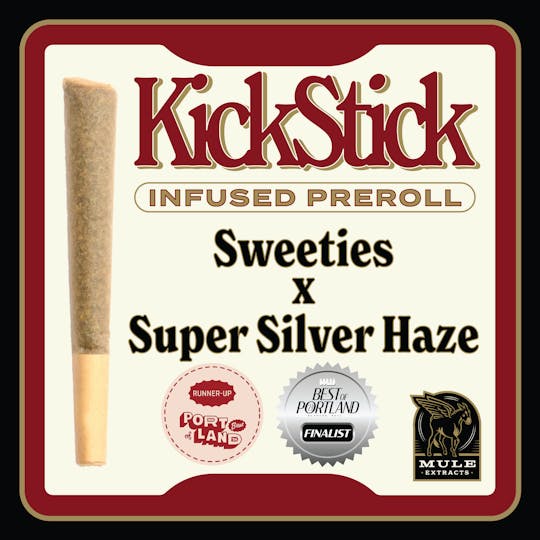 Mule Extracts - 1.0g Infused Pre-Roll - Sweeties x Super Silver Haze 240mg (Sativa) - 1