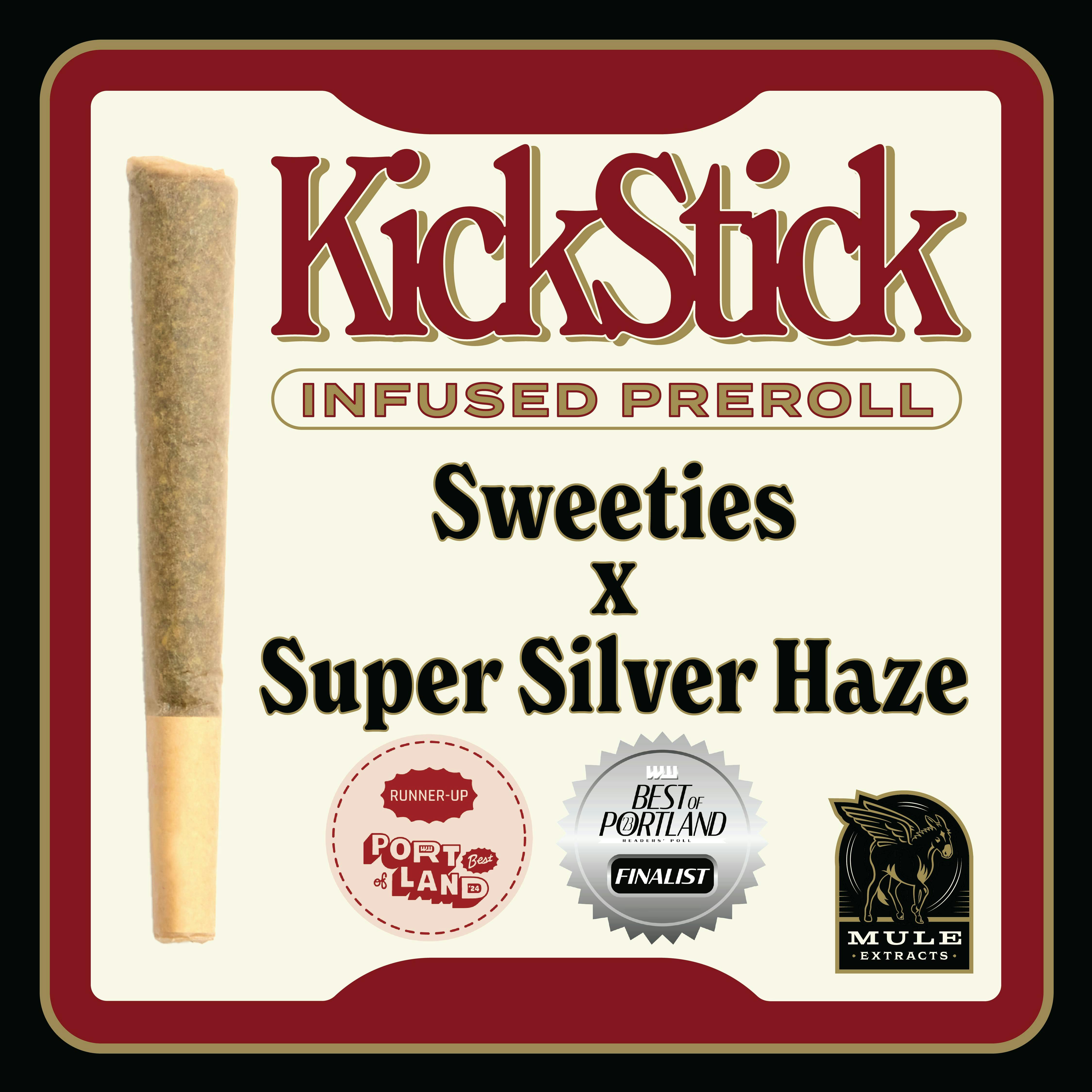 Mule Extracts - Mule Extracts | Sweeties x Super Silver Haze | Infused Joint | 1g - 1