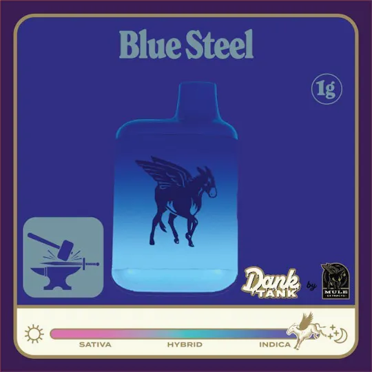 Mule Extracts - Mule Extracts | Blue Steel | Dank Tank LR Disposable | 1g - 1
