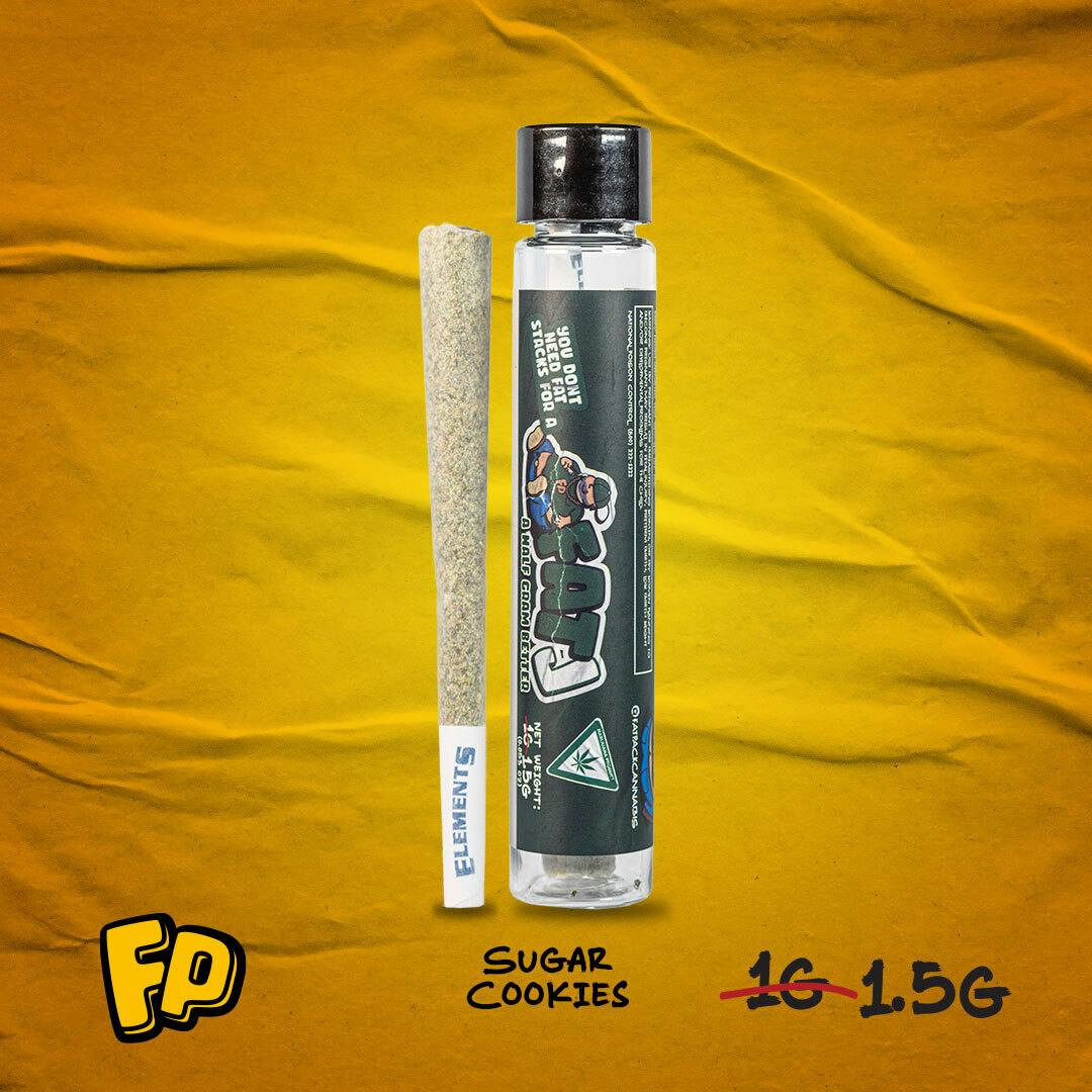 Fat Pack - FAT J: Sugar Cookies (1.5G Preroll) - 1