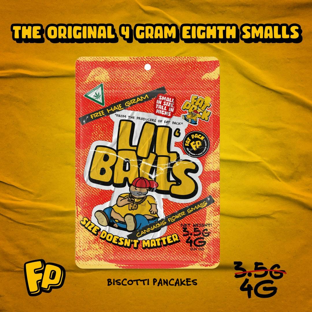 Fat Pack - LIL' BALLS: Biscotti Pancakes (4G 8TH Smalls Prepack) - 1