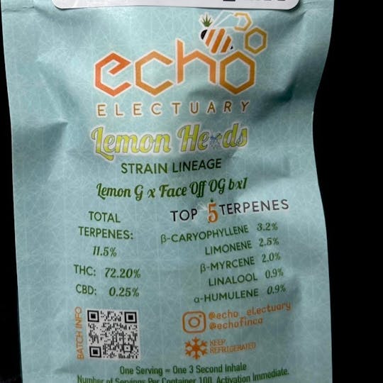Echo Electuary - Lemon Heads LN XL Cart 1g - 1