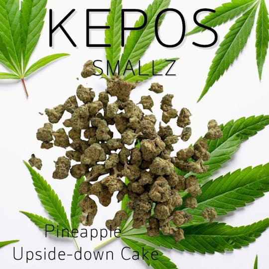 Nu Cannabis Brand - Kepos - Pineapple Upside Down Cakes SMALLS 28g - PREMIUM FLOWER SMALLS - 1
