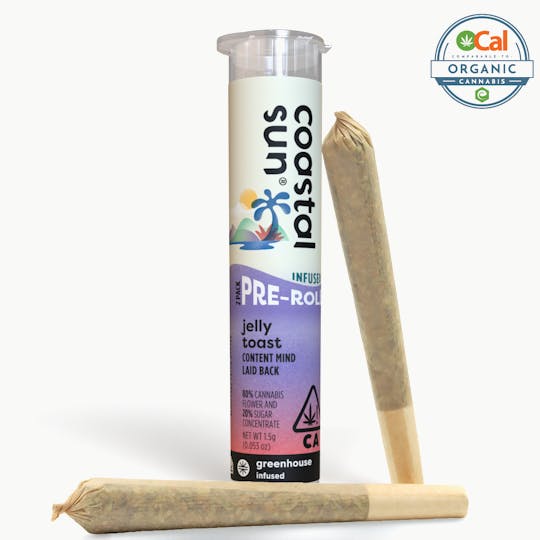 Coastal Sun - Jelly Toast Infused Greenhouse 0.75 Pre-Roll 2pk 1.5g - 1