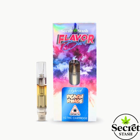Secret Stash - Secret Stash | Flavor Blast Disty Cart | Hybrid | Peach Rings | 1g - 1