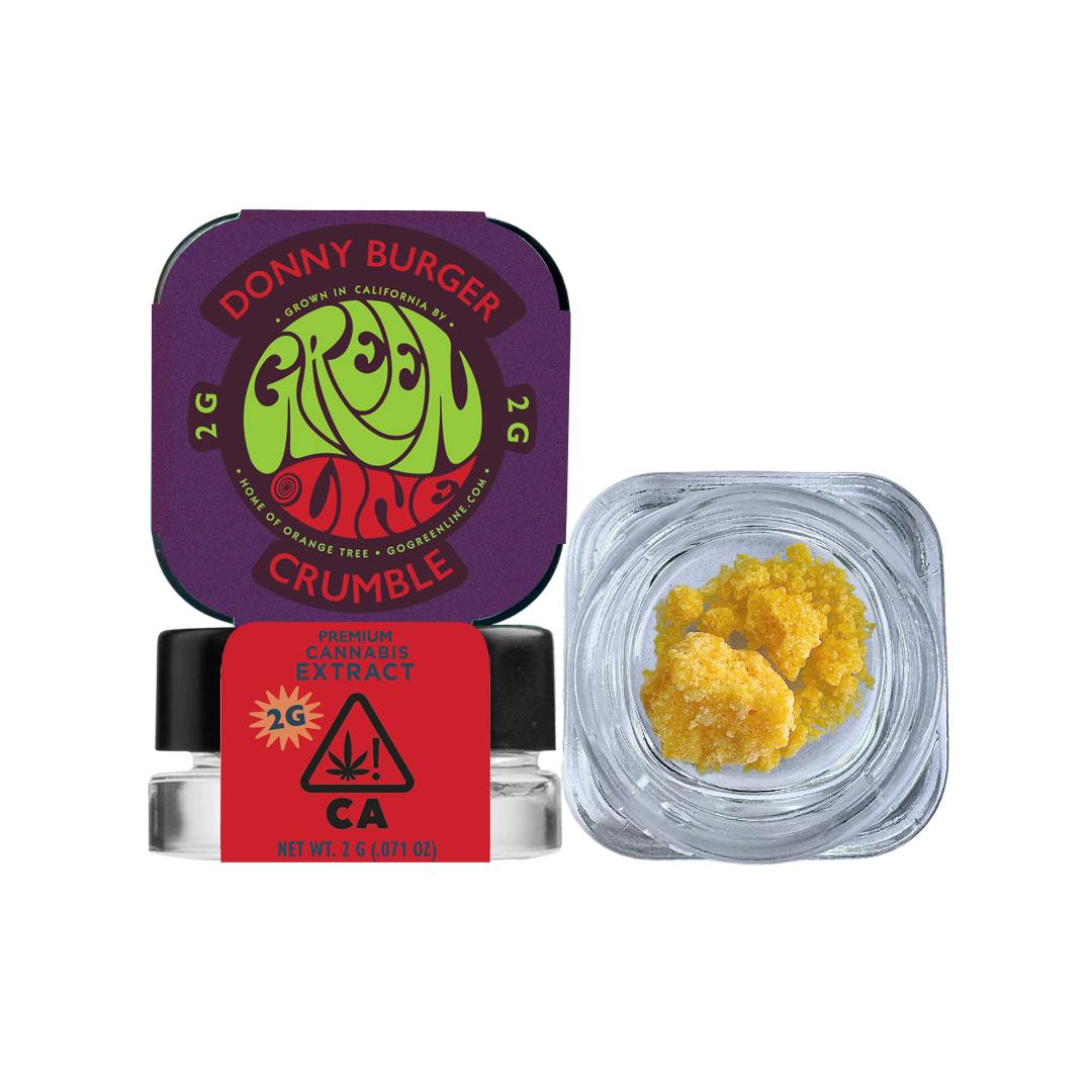 Greenline - Donny Burger - Crumble - Extract - Indica Hybrid - 2g - 1
