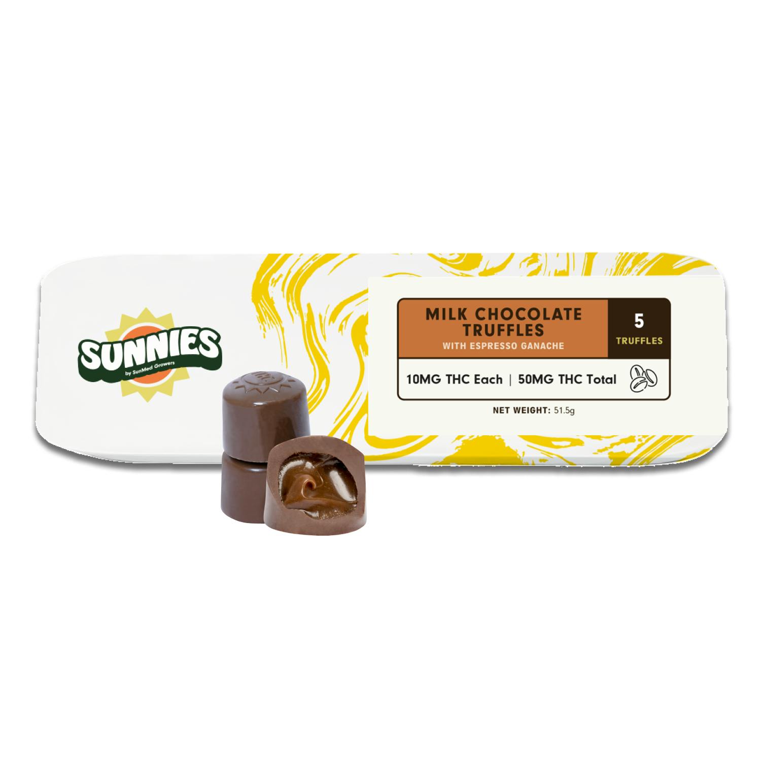 SunMed Growers - Truffles Milk Chocolate Caramel 50mg - 1