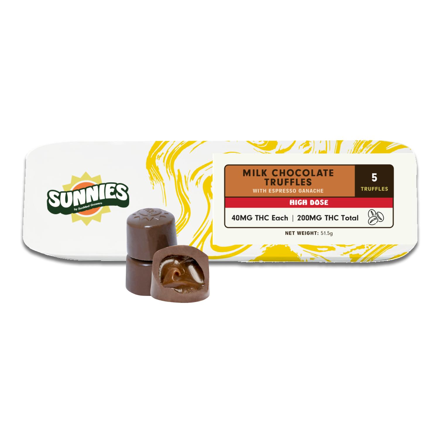 SunMed Growers - Truffles Milk Chocolate Espresso 200mg - 1