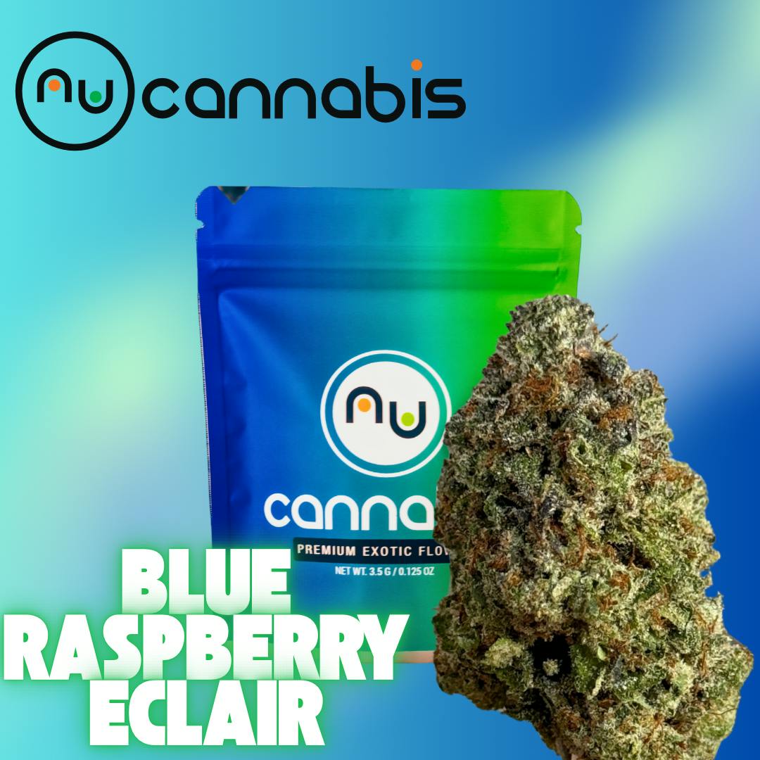 Nu Cannabis Brand - NuCannabis - Blue Razz Eclair 7g - INDOOR PREMIUM FLOWER - 1