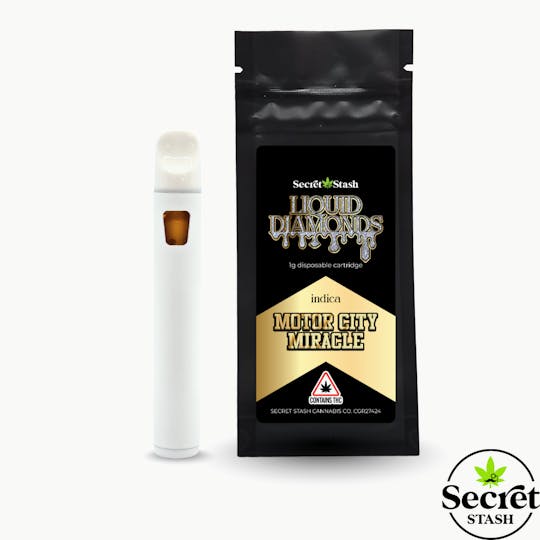 Secret Stash - Secret Stash | Disposable Cart | Liquid Diamonds | Motor City Miracle | 1g - 1
