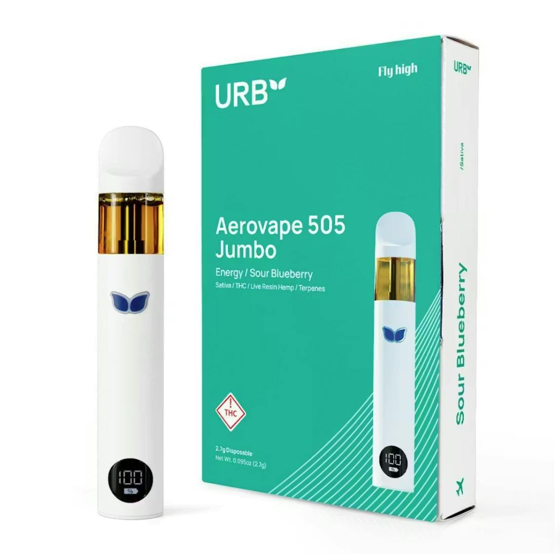 Urb NM - Urb NM | Sour Blueberry | Aerovape Disposable | 2.7g - 1