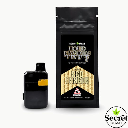 Secret Stash - Secret Stash | Disposable Cart | Liquid Diamonds | Red Dragon | 1g - 1