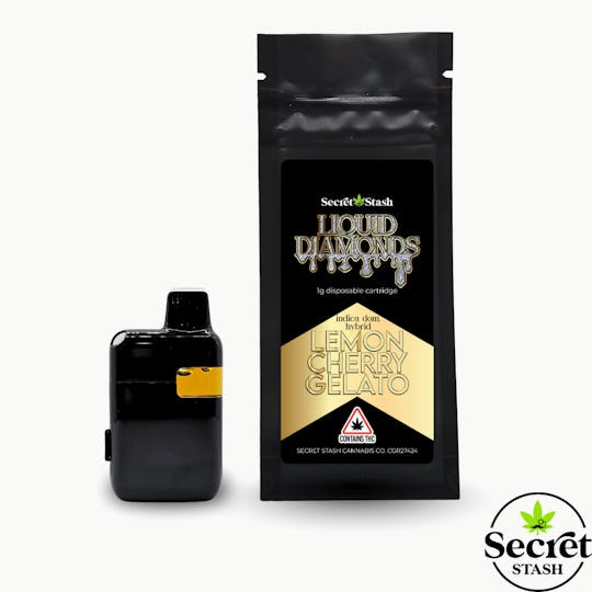Secret Stash - Secret Stash | Disposable Cart | Liquid Diamonds | Lemon Cherry Gelato | 1g - 1