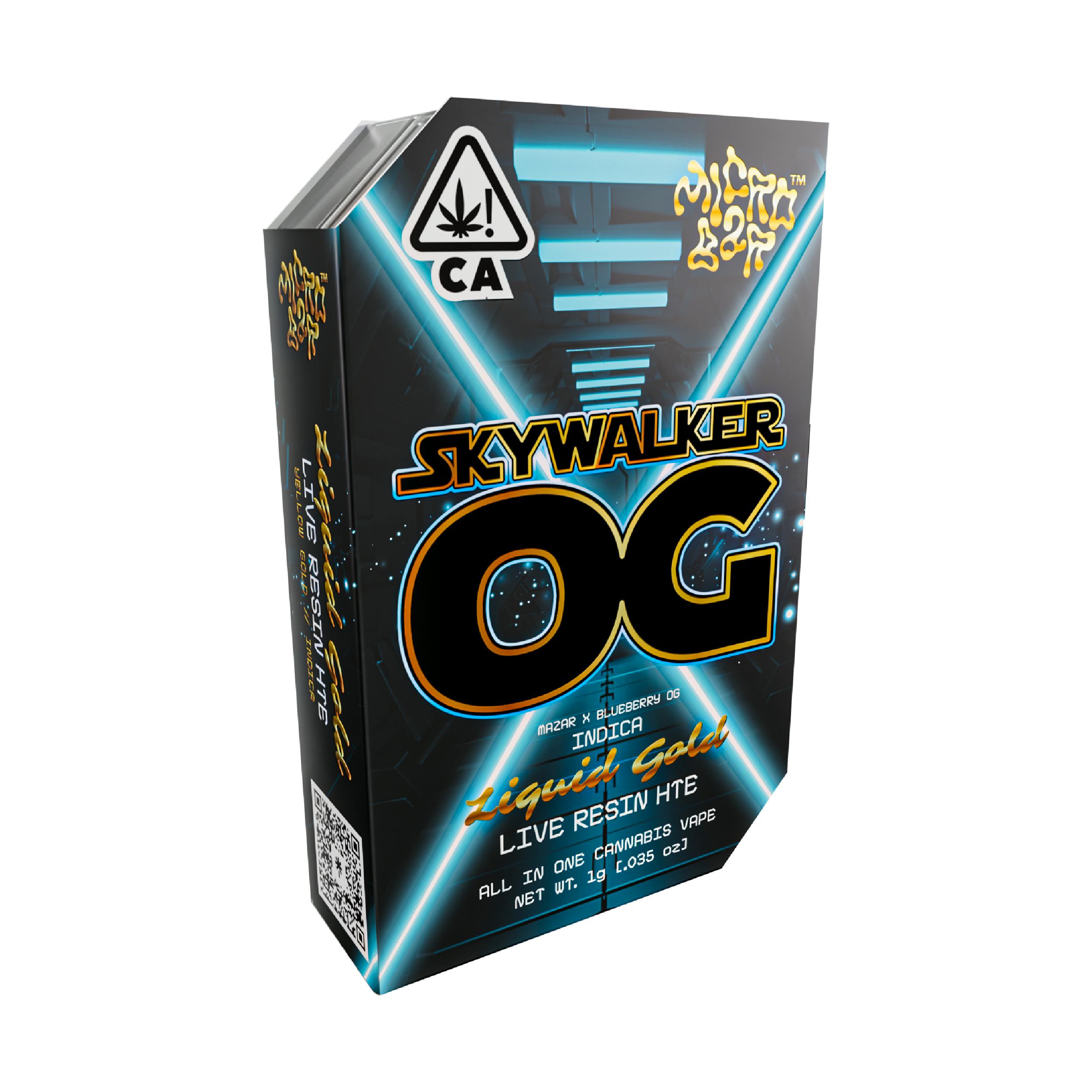 Micro Bar - Skywalker OG (Indica) - Liquid Gold Live Resin 1g AIO - 1