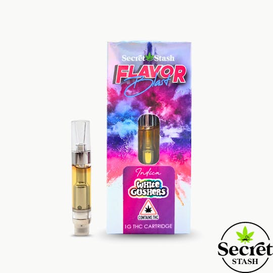 Secret Stash - Secret Stash | Flavor Blast Disty Cart | Indica | White Gushers | 1g - 1