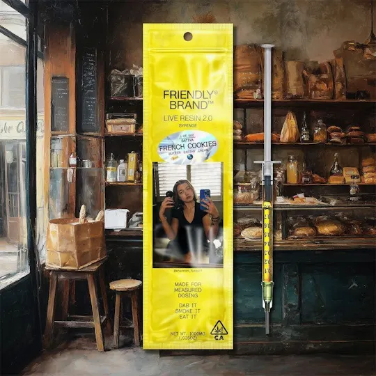 Friendly Brand - Friendly Brand | Live Resin Applicator | French Cookies | Extract Oils | 1g - 1