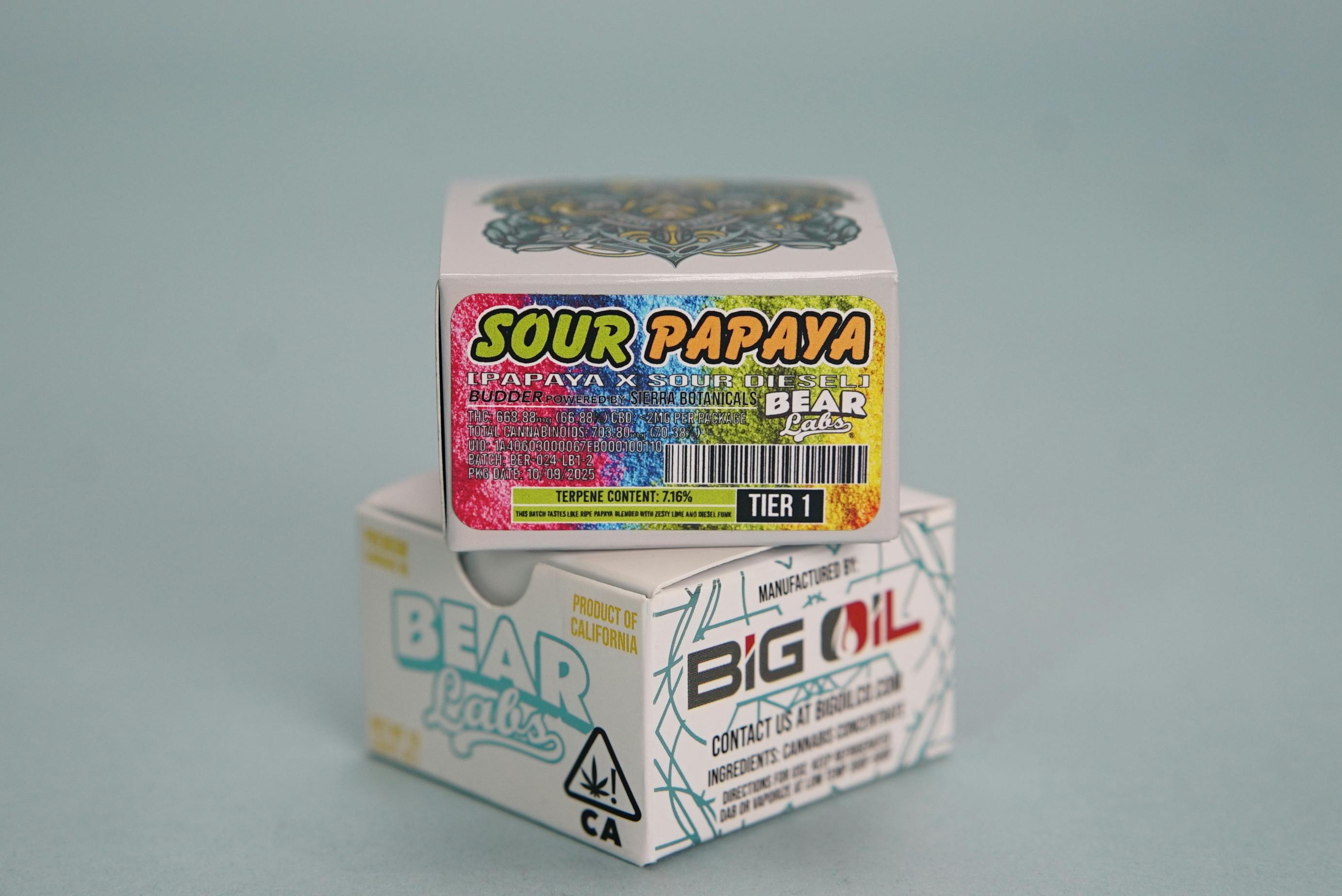 Bear Labs - BEAR Labs - Sour Papaya - Live Resin Budder Tier 1 - 1