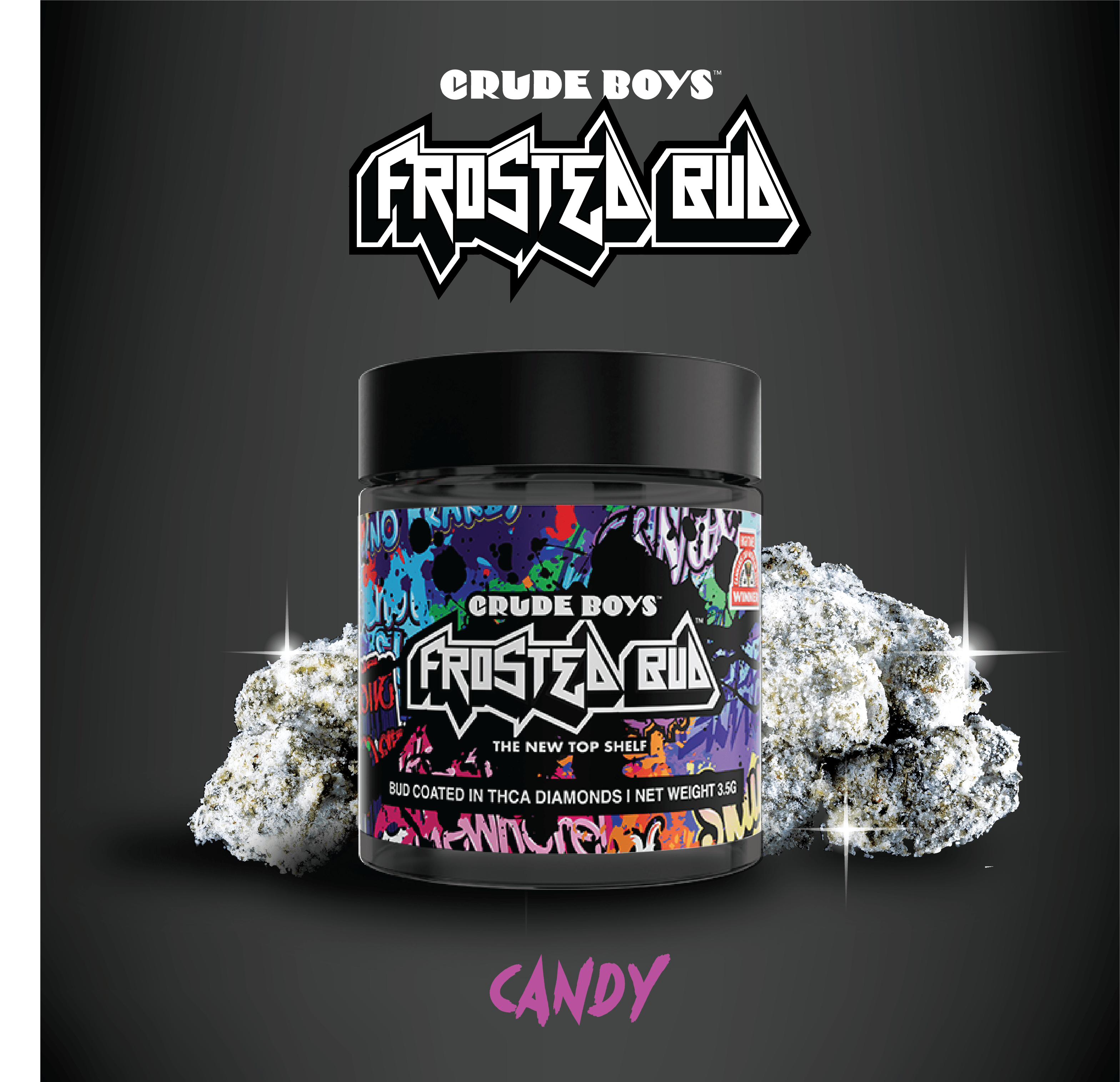 Crude Boys Concentrates - Crude Boys Concentrates | Candy Frosted Bud | Infused Big Buds | 3.5g - 1