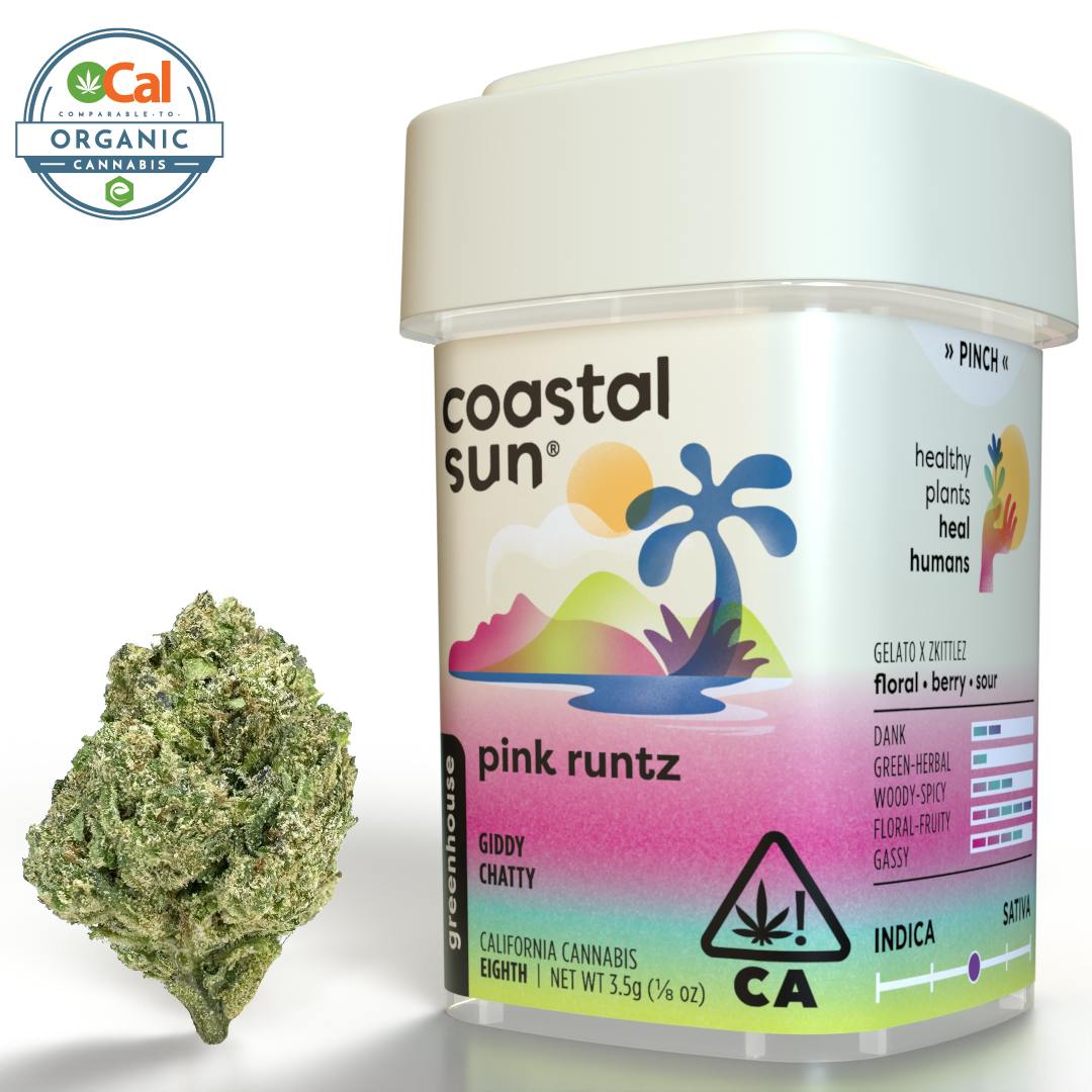 Coastal Sun - Pink Runtz Greenhouse Flower 3.5g - 1